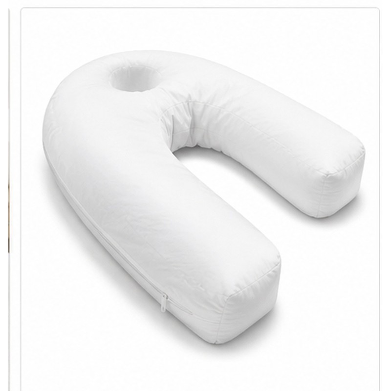 Side Sleeper Pillow with Ear Hole – U-Shaped Neck and