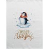 Half a Donkey Merry Christmas Penguin - Large Cotton Tea