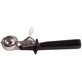 Winco ICOP-30 Ice Cream Disher with Black Handle, Size 30, Stainless Steel