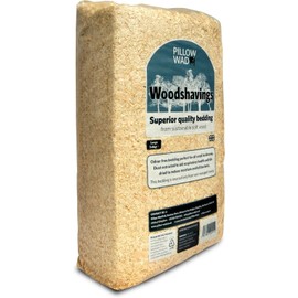 SuperGift.com Natural Pet Bedding Mix, Wood Shavings, Straw and Hay, Nest Material (WoodShavings 3.6kg)
