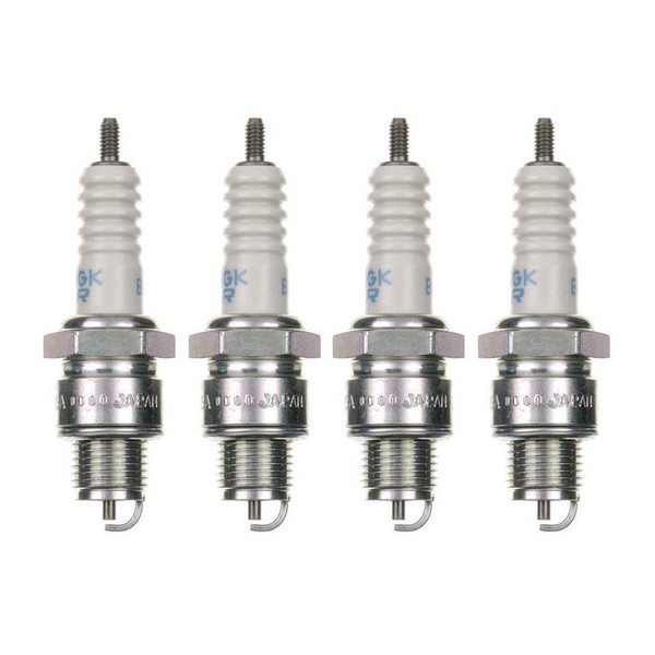 4x Spark Plug BR6HSA Spark Plugs Set of 4 for Motorcycle/Scooter/Scooter Compatible with BR6HSA, W20FR-L, P-RL5SC