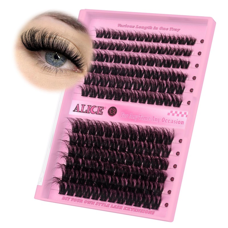 Lash Clusters DIY Lash Extensions 10-20MM Cluster Eyelashes 144pcs Wispy