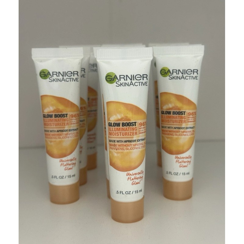 Garnier SkinActive Glow Boost Illuminating Moisturizer Apricot Extract .5 X10