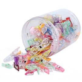 120Pcs Quilting Clips Plastic Small Colorful Hemming Clips PatchWork Sewing Accessories