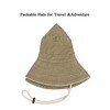 Unisex Cotton Boonie Hat Summer Outdoor Packable Fishing Bucket Hat