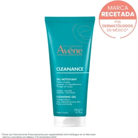 Avene Cleanance Gel Limpiador Facial Piel Grasa y Mixta, 200ml