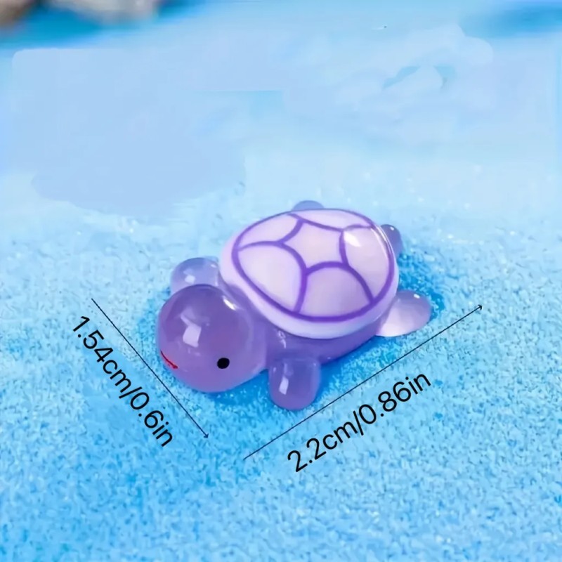25 Figuras De Tortuga 3d Fluorescentes Para Decoración Y Diy