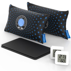 Gizmolet 500g × 2 [2.2 lb] Rechargeable Car Dehumidifier Bag, Microwave Fast Reactivation Large Desiccant Packs for Storage Gun Safe Car Bathroom, Silica Gel Moisture Absorber for Camera and Valuables