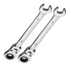 Vokenforu 10mm Ratchet Spanner,2 PCS Ratcheting Combination Wrench, Flex-Head Hardened