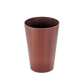 Wood Room For Trash Container 901wn Diameter 230 X H280 mm < Walnut >