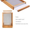 BeeCastle Beehive Screened Bottom Board Dipped in 100% Beeswax,Screened Bottom