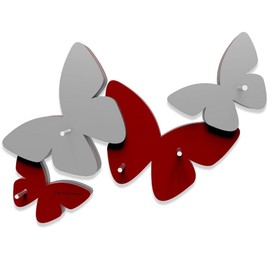 Callea Design Key Holder with Butterfly Design Ruby