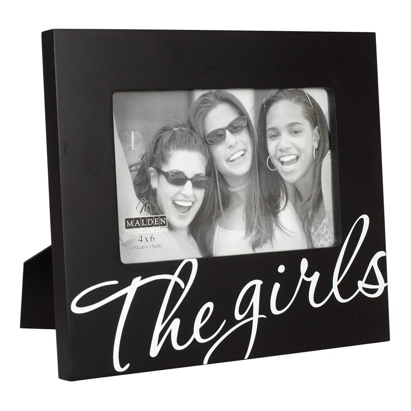 Malden International Designs The Girls in Cursive Words Picture Frame,