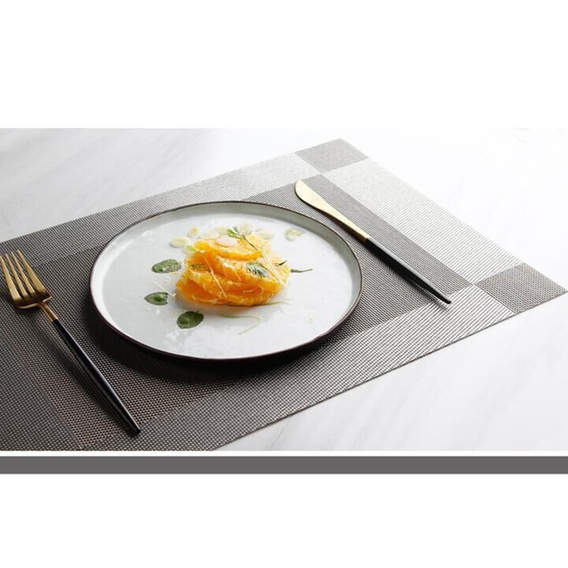 Dooppa PVC Insulation Non-slip Placemats Washable Table Mats Set of