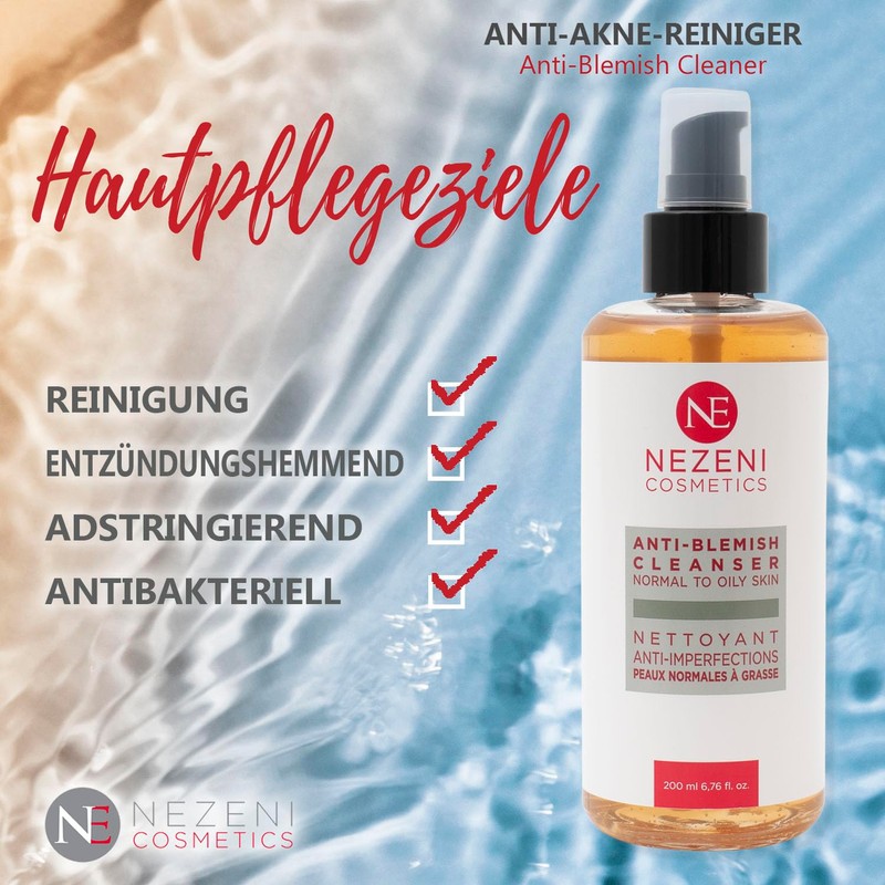 Nezeni Acne Facial Cleanser with Ac. Shikimic - 200ml -