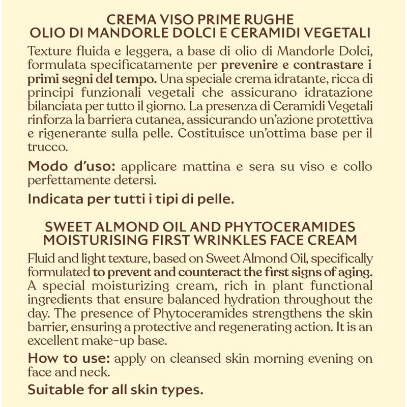 ERBORISTICA Gesicht Süßmandel, Prime Falten, 50 ml. Gesichtspflege