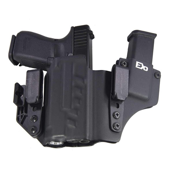 Fierce Defender IWB Kydex Holster Compatible with Glock 19 23 32 w/APLc +1 Series w/Claw -Made in USA- Gen 5 Compatible (Black)
