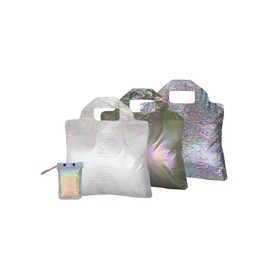 Envirosax Full Pouch Sets Sliver Space Reusable Bags Eco-Friendly Grocery Bags Set of 3, Multicolored, Large