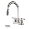 FELIXBATH Bathroom Sink Faucet with Pull Out Sprayer 2 Handles,