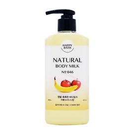 Happy Bath Really Moist Body Milk Apple Banana Flavor 400g x 1 / 해피바스 정말 촉촉한 바디밀크 애플 바나나향 400g 1개