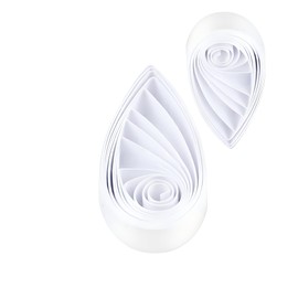 ODETOJOY Quilling Strips White 7 mm Quilling Strips 7 mm Paper Strips Quilling Paper 7 mm White 520 mm Length 120 Pieces 120 gsm Quilling Paper