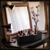 Goth Storage Basket for Bathroom Black Coffin Tray Woven Paper