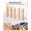Mini Clothes Pins Wooden Small Clothespins for Photo 1.77 Inch