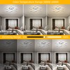 Dimmable Modern Led Ceiling Light, 4 Rings Square Ceiling Lamp