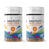 2-pack Vitaminas Niños Gomitas Protección Inositol Calcio Frutas