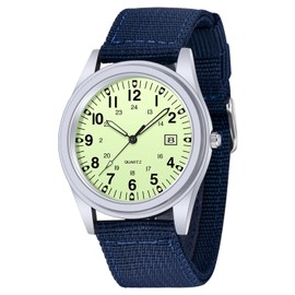 Tiong Men's Watches | Outdoor Sports Quartz Watch with Date | Military Watches with Mesh Strap, Jlvw-03, Strap.