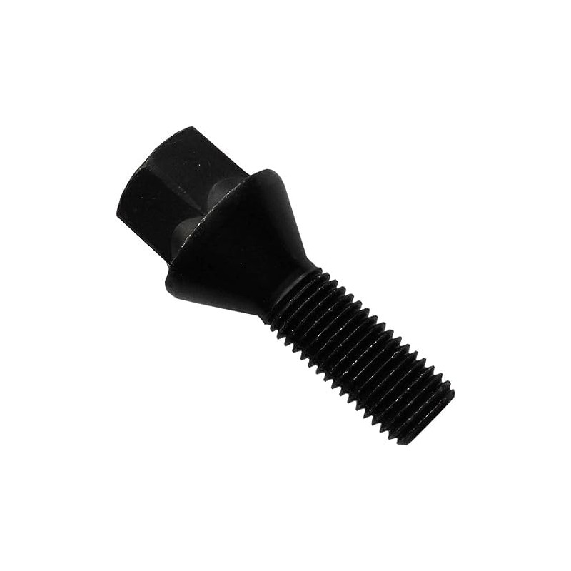 10 Wheel Bolts Wheel Bolts Taper Collar Black M12 x