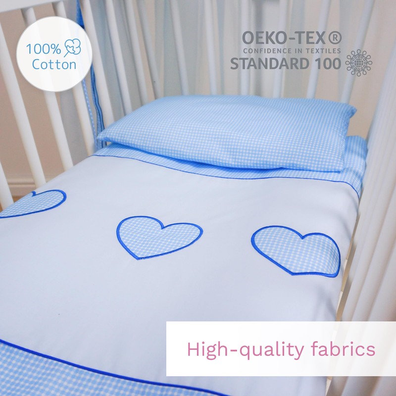 Baby Comfort 2 Pcs Kids Cotton Duvet Cover Pillowcase Bedding