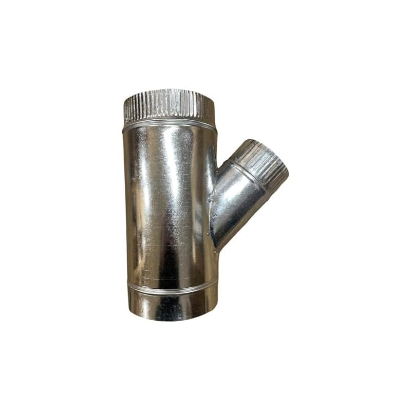 PlumberStop - 4 x 3 Single Wall Galvanized Chimney Flue
