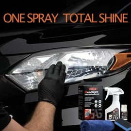 1 Counts Detergent Polishing Set, No Polishing,Atomization Cleaning,Car Headlight Renovation Repair Liquid,Car light Crystal Plating Liquid yellowing,Car Maintenance,Car beauty,Car Renovation.