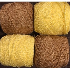 Hilos Mexico Yarn Brisa.Colors 213/389 Acrylic/Rayon. 450 yards per ball.1 lot of 4.