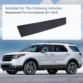 Front Left Driver Side B Pillar Molding Trim 926-448 Door Applique Replacement for Ford Explorer 2011-2016 BB5Z7820555BB Gloss Black