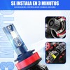 AUTOFAST Bombilla H11 Led Canbus 16000LM,80W,600% Brillante 6500k Blanco Luces