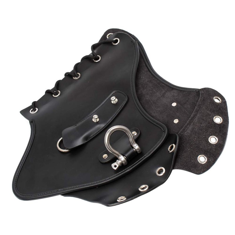 AQIMY Motorcycle Saddle Shield PU Leather Thermal Baffle Deflector Modified