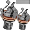 MKBKLLJY 2 Pcs Guitar Output Jack Multi Contact 1/4" Mono
