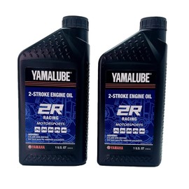 YAMAHA Original OEM Yamalube LUB-2STRK-R1-12 Racing 2R 2 Stroke Engine Oil Yamalube OEM - 2 Quarts