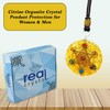 Real Crystal Energy Healing Pendant, Metatron Cube Necklace, Platonic Solids
