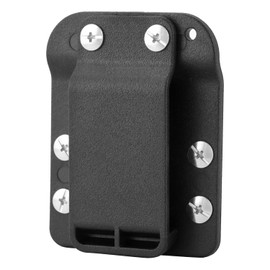 QWORK Tape Measure Holder, Heavy-Duty Belt Clip Hook Holster, Fits 1.5" 1.75" 2" Belt Widths