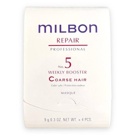 Milbon Repair No.5 Weekly Booster Curse Hair 0.3 oz (9 g) x 4
