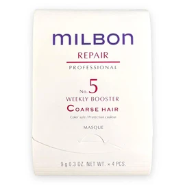 Milbon Repair No.5 Weekly Booster Curse Hair 0.3 oz (9 g) x 4