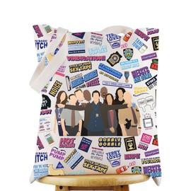 WZMPA Brooklyn 99 Bolsa de cosméticos Jake & Amy & Schmidt & Gina & Holt Fans Gift Brooklyn 99 Character Makeup Zipper Bag Bolsa Brooklyn 99 Merch, Nueve y nueve TG, Ajuste