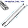Pingispower Cuticle Pusher Set, 2 Pieces Professional Cuticle Cutter and