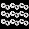 Tegg Loom Band Clips 200 PCS Clear Plastic S Clips
