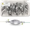 Trolling Fishing Wights with Swivels Inline Egg Sinker Assortment for