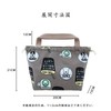 Outer canvas, inner smooth polyester material, lunch bag, drawstring lunch