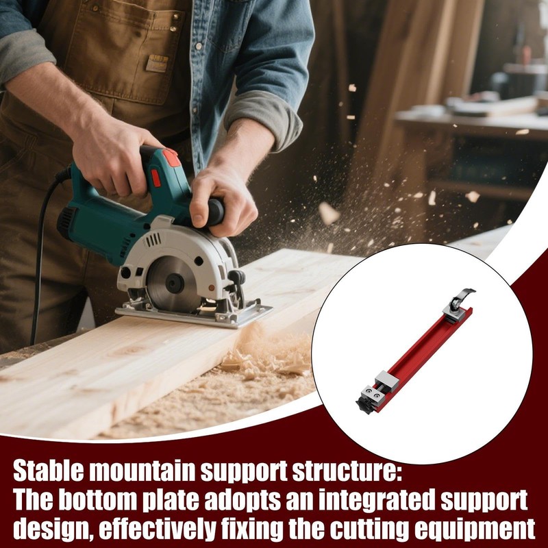 Circular Saw Track Guide Jig, Adjustable Cutting Machine Base Guide